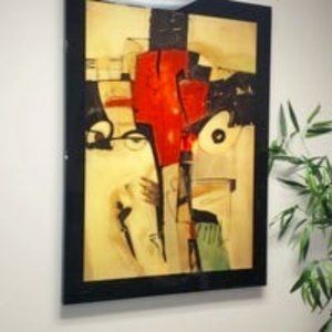 LARGE CONTEMPORARY Wall Hamging (1/4 ' Laquer Covered)